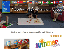 Tablet Screenshot of centermontessori.org